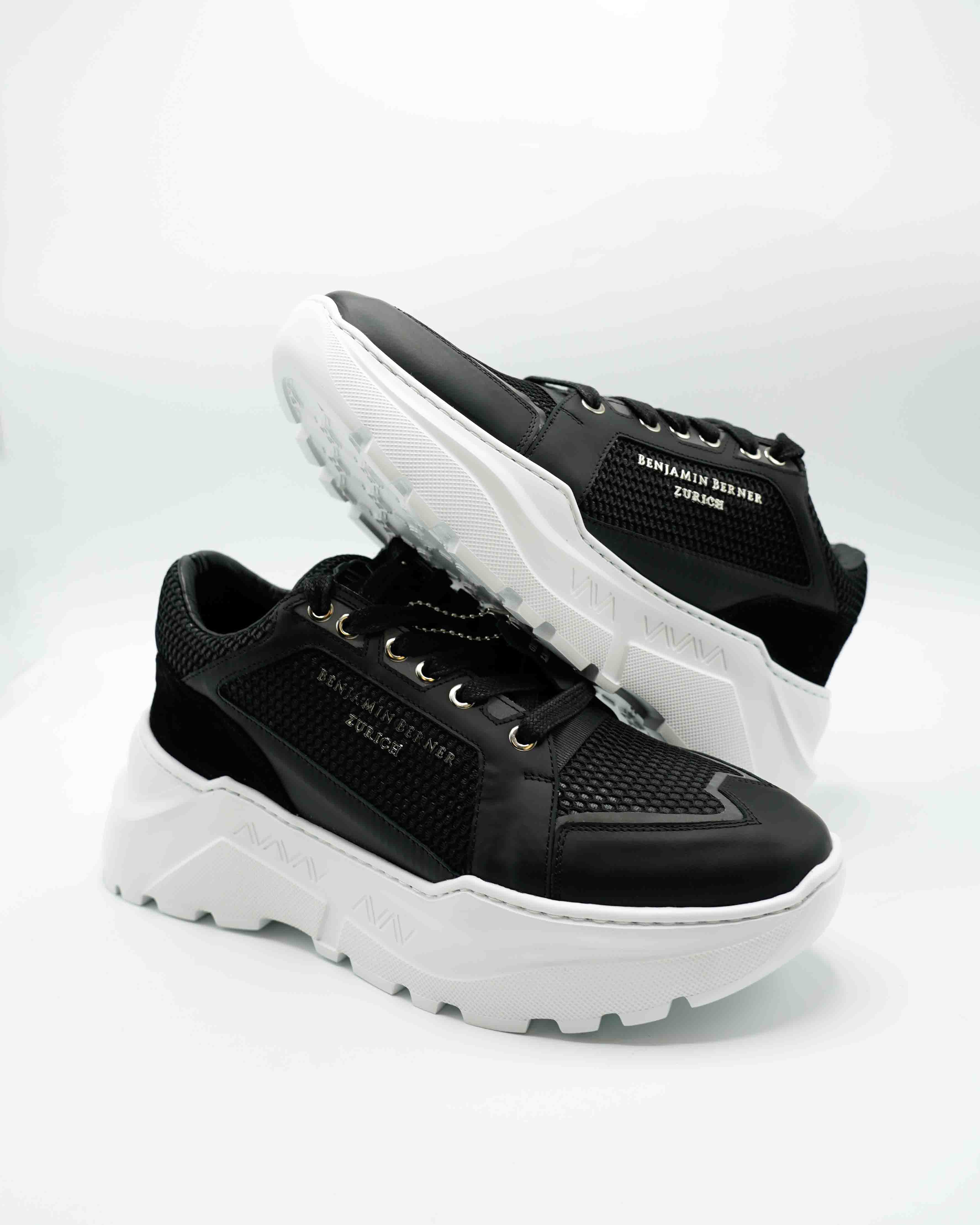 Black Matt Nappa Sneakers - Image 3